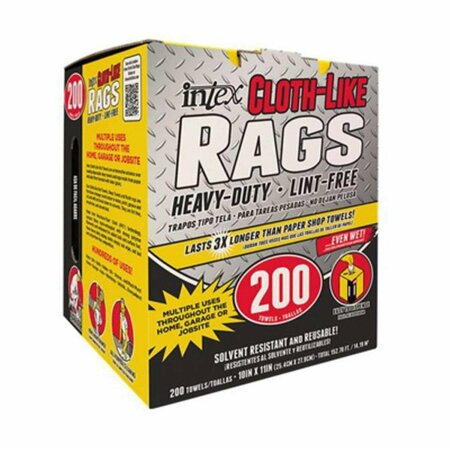 INTEX SUPPLY Intex 10 x 11 in. Blue Cloth-Like Rags - 200 Count IN572369